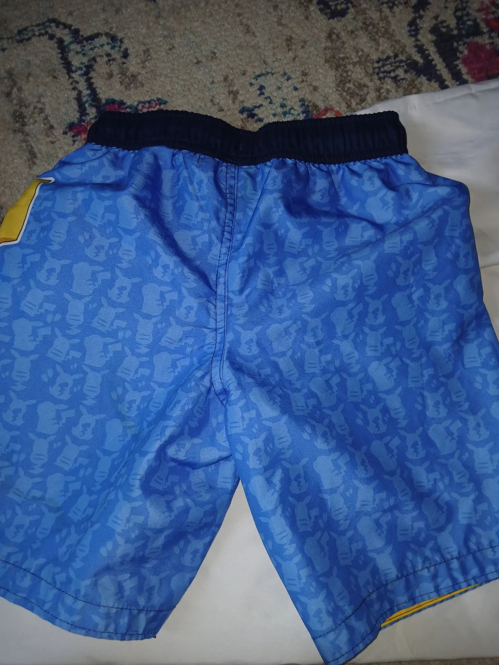 Pokemon Blue Swim Board Shorts Trunks Boys Size 7